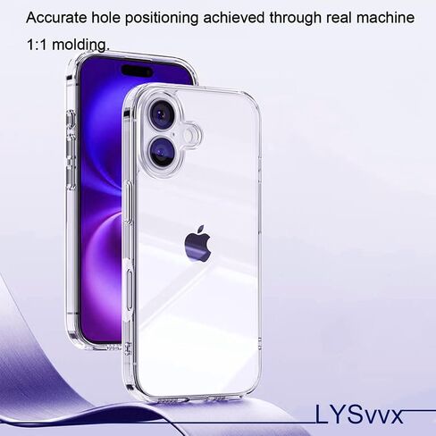 علبة الهاتف لـ iPhone 16 6.1 بوصة و 360 درجة من الجسم الكامل للغطاء الناعم المقاوم للخدش المقاوم للخدش. in Kuwait