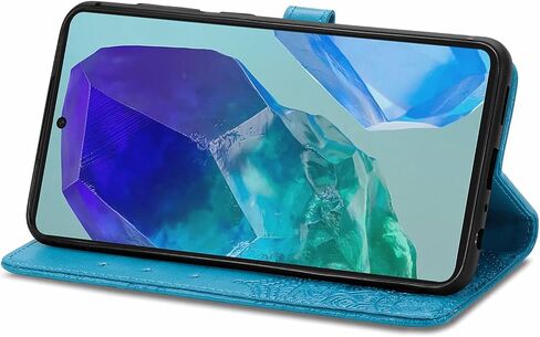 Wallet Case for Samsung Galaxy A26 5G Case Leather Flip Folio Magnetic Shockproof Protective Cover with Card Slots and Lanyard Cover for Samsung Galaxy A26 5G. Mandala Blue in Saudi Arabia