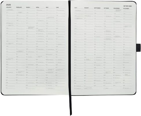 Action Day 2025 Weekly Planner - Effective Planning System & Increase Productivity, To-Do List, Goals, Projects, Dated Daily Diary - 7x9 Black in Saudi Arabia