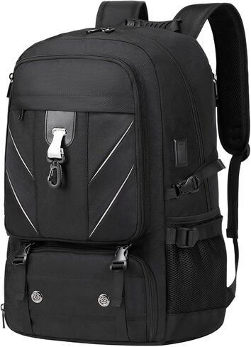 Extra Large Backpack, Travel Business Laptop Backpack with USB Charging Port & Shoe Compartment, Sport Gym Bag Fit 18 Inch Laptops for College Business Hiking Camping (Fits above 5.74 ft height) in Saudi Arabia