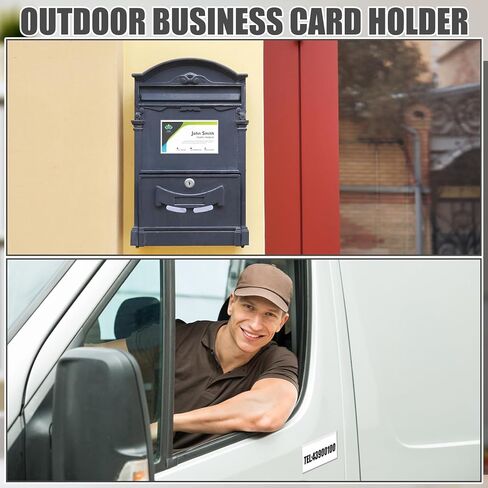 30 قطعة من حاملات الملصقات المغناطيسية، حاملات بطاقات عمل شفافة مقاس 4.3 × 1.2 بوصة مع ملصقات خزانة ملفات مغناطيسية، ملصقات مغناطيسية لصناديق السبورة المعدنية ذات الرفوف المعدنية، هدية مكتبية in Kuwait