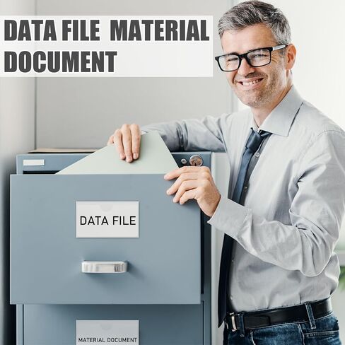 30 قطعة من حاملات الملصقات المغناطيسية، حاملات بطاقات عمل شفافة مقاس 4.3 × 1.2 بوصة مع ملصقات خزانة ملفات مغناطيسية، ملصقات مغناطيسية لصناديق السبورة المعدنية ذات الرفوف المعدنية، هدية مكتبية in Kuwait