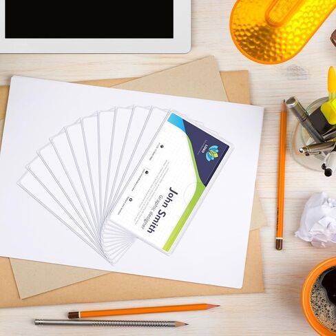 30 قطعة من حاملات الملصقات المغناطيسية، حاملات بطاقات عمل شفافة مقاس 4.3 × 1.2 بوصة مع ملصقات خزانة ملفات مغناطيسية، ملصقات مغناطيسية لصناديق السبورة المعدنية ذات الرفوف المعدنية، هدية مكتبية in Kuwait