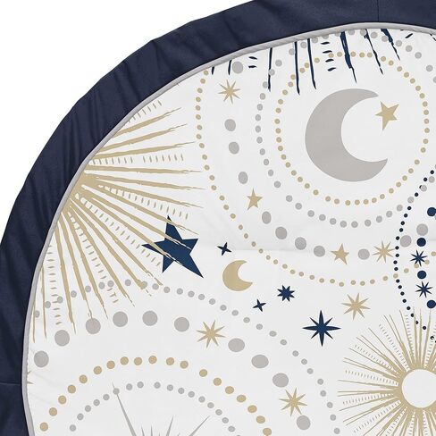 Sweet Jojo Designs Blush Pink, Gold and Grey Star and Moon Playmat Tummy Time Baby and Infant Play Mat for Celestial Collection in Saudi Arabia