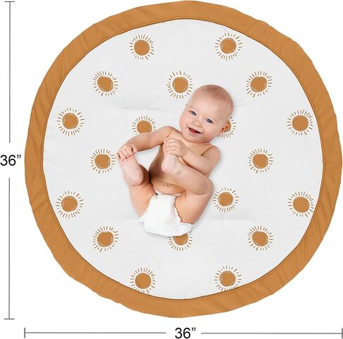 Sweet Jojo Designs Blush Pink, Gold and Grey Star and Moon Playmat Tummy Time Baby and Infant Play Mat for Celestial Collection in Saudi Arabia