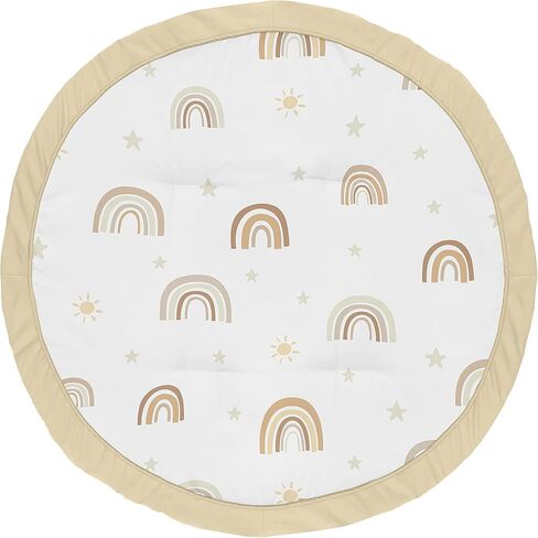 Sweet Jojo Designs Blush Pink, Gold and Grey Star and Moon Playmat Tummy Time Baby and Infant Play Mat for Celestial Collection in Saudi Arabia