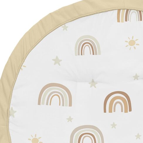 Sweet Jojo Designs Blush Pink, Gold and Grey Star and Moon Playmat Tummy Time Baby and Infant Play Mat for Celestial Collection in Saudi Arabia