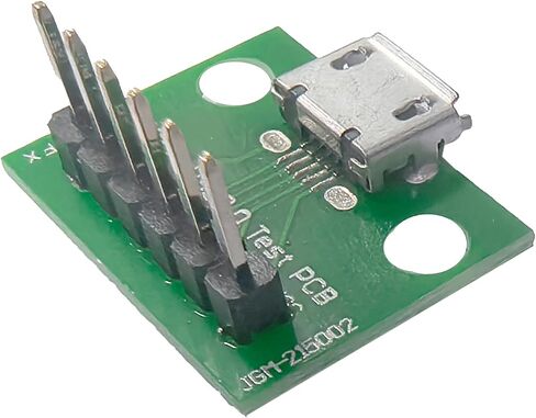 4Pack Micro USB 2.0 لوحة اختراق مقبس أنثى ، 2.54 ملم الملعب (0.1 بوصة) ، لوحة الاختراق Micro Micro لإمدادات الطاقة/اللوح DIY USB in Kuwait