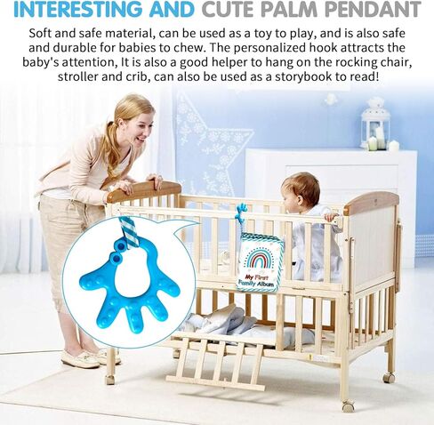 Baby Photo Book, My First Baby Photo Albums Holds 4x6" Pictures, Soft Photo Cloth Book with Safety Mirror Baby Shower Gifts Set(Rainbow) in Kuwait