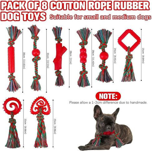 BINGPET 2 Pack Dog Rope Toy for Large and Medium Dogs,Heavy Duty Tug of War Dog Toy,100% Cotton Dog Chew Toys Dog Teething Toys,Nearly Indestructible Tough Rope Dog Toys for Aggressive Chewers in Saudi Arabia
