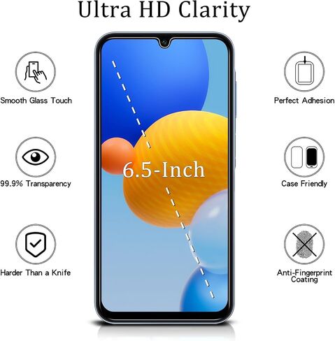 MAYtobe [2-Pack] Screen Protector Designed for Samsung Galaxy A15 5G Tempered Glass, Bubble Free, Anti Scratch, Easy to Install in Saudi Arabia