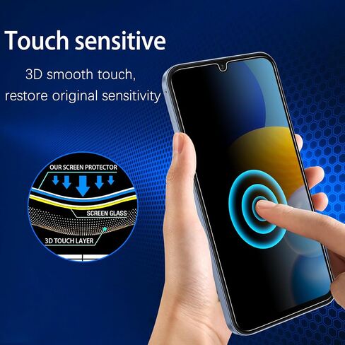 MAYtobe [2-Pack] Screen Protector Designed for Samsung Galaxy A15 5G Tempered Glass, Bubble Free, Anti Scratch, Easy to Install in Saudi Arabia