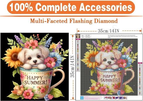 igoodom Skull Flower Diamond Painting Art Kit for Adults - Sugar Skull Diamond Art Painting for Beginners, 5D Full Drill Round Diamond Painting Gem Art for Home Wall Decor Gift 14x14inch in Saudi Arabia