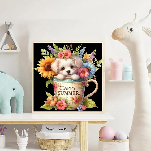 igoodom Skull Flower Diamond Painting Art Kit for Adults - Sugar Skull Diamond Art Painting for Beginners, 5D Full Drill Round Diamond Painting Gem Art for Home Wall Decor Gift 14x14inch in Saudi Arabia