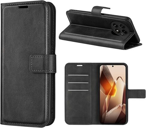 Flip Case for 13 Oneplus 13 Wallet PU Leather Magnetic Protective Cellphone Case for One Plus 13 Folio Book Cover with Stand & Card Slots (Black) in Kuwait