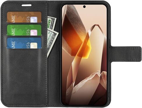 Flip Case for 13 Oneplus 13 Wallet PU Leather Magnetic Protective Cellphone Case for One Plus 13 Folio Book Cover with Stand & Card Slots (Black) in Kuwait