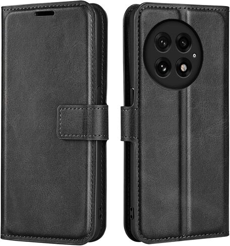 Flip Case for 13 Oneplus 13 Wallet PU Leather Magnetic Protective Cellphone Case for One Plus 13 Folio Book Cover with Stand & Card Slots (Black) in Kuwait