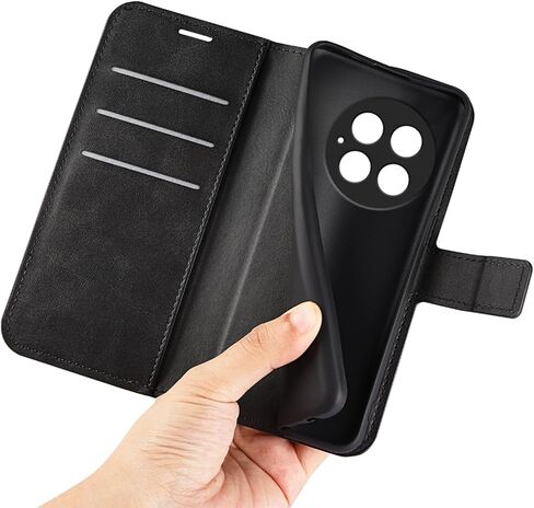 Flip Case for 13 Oneplus 13 Wallet PU Leather Magnetic Protective Cellphone Case for One Plus 13 Folio Book Cover with Stand & Card Slots (Black) in Kuwait