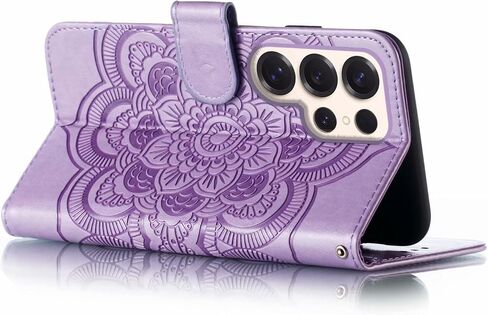 for Samsung Galaxy S25 Ultra 5G Case Wallet with Card Holder Kickstand Magnetic Soft Leather Flip Fold Case for Samsung S25 Ultra Cover (Purple) in Saudi Arabia
