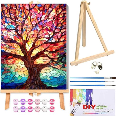 Book Paint by Numbers Kit for Adults Beginner, Flower Adult's Paint by Number Kits On Canvas, DIY Oil Painting Kits for Gift Home Wall Decor 16x20 Inch in Saudi Arabia