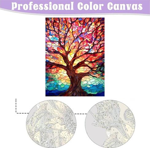 Book Paint by Numbers Kit for Adults Beginner, Flower Adult's Paint by Number Kits On Canvas, DIY Oil Painting Kits for Gift Home Wall Decor 16x20 Inch in Saudi Arabia
