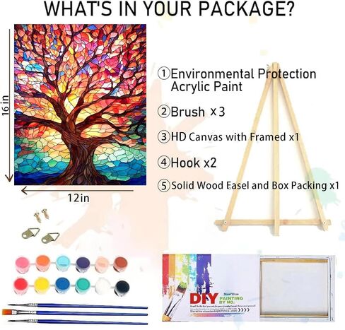 Book Paint by Numbers Kit for Adults Beginner, Flower Adult's Paint by Number Kits On Canvas, DIY Oil Painting Kits for Gift Home Wall Decor 16x20 Inch in Saudi Arabia