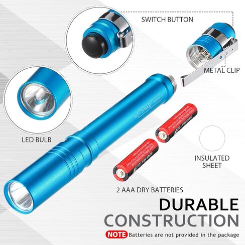 24 Pack UV Blacklight Flashlights Bulk ، 395nm UV Pen Light with Clip ، LED Handheld Blacklight Detector for Leak Pet Pet Urine Hotel Form in Kuwait