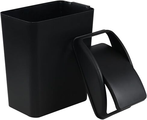 4.5 Gallon Plastic Trash Can with Lid, Plastic Swing Top Garbage Bin, Blue in Saudi Arabia
