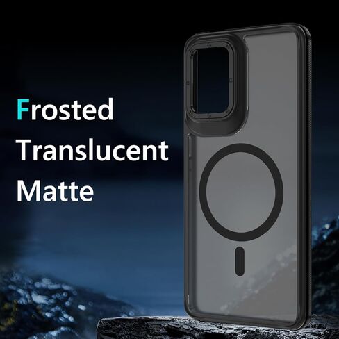 Guagua for Motorola Moto G Stylus 5G 2024 CASE متوافقة مع Magsafe Moto G stylus Magnetic Case Slim Slim Matte Matte Screats Procratch Case For Moto G Stylus 5G 2024 ، Black in Kuwait