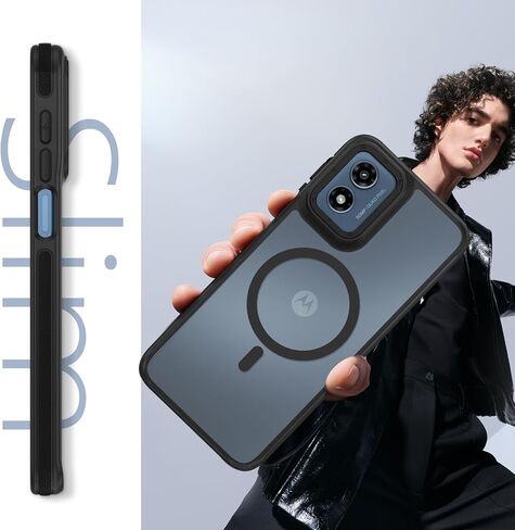 Guagua for Motorola Moto G Stylus 5G 2024 CASE متوافقة مع Magsafe Moto G stylus Magnetic Case Slim Slim Matte Matte Screats Procratch Case For Moto G Stylus 5G 2024 ، Black in Kuwait