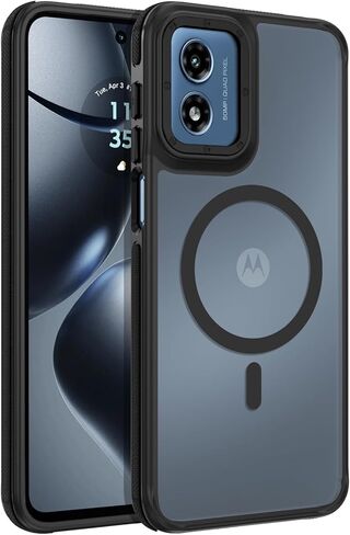 Guagua for Motorola Moto G Stylus 5G 2024 CASE متوافقة مع Magsafe Moto G stylus Magnetic Case Slim Slim Matte Matte Screats Procratch Case For Moto G Stylus 5G 2024 ، Black in Kuwait