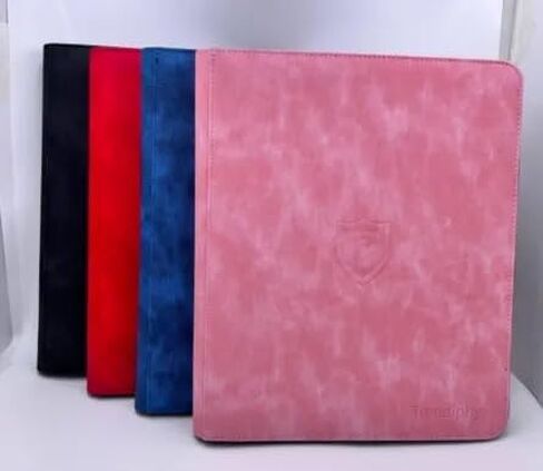 Top Loader Binder - 9 Pocket (3" x 4"), Holds 288 Cards | Binder For PKM, TCG & MTG Cards, Hockey Toploader Cards Binder & Card Holder For Sports Cards (Black) in Saudi Arabia