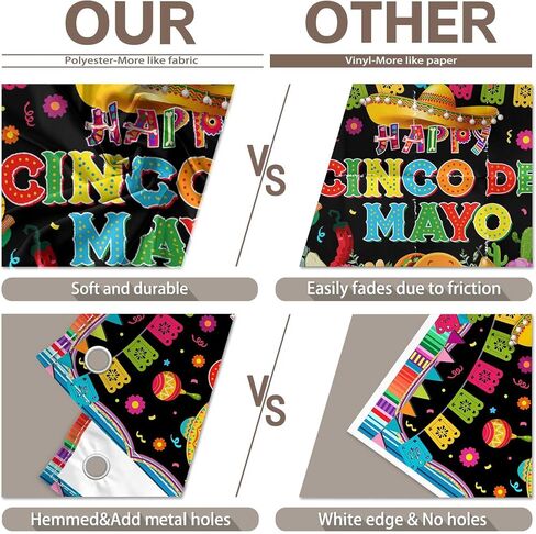 72x43inch سعيد Cinco de Mayo Backdrop Mexican Fiesta موضوع خلفية كرنفال ديكورات الحزب in Saudi Arabia
