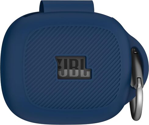 Geiomoo Silicone Case for JBL Live Pro 2, Soft Flexible Scratch Resistant Protective Cover with Carabiner (Black) in Saudi Arabia