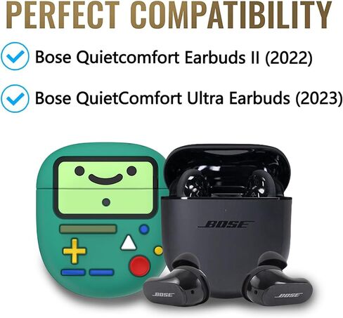 Skpy متوافق مع سماعات الأذن Bose QuietComfort II (2022) / ultra earbuds (2023) Console Console anti-fall Ahockproof Case with Carabiner Cover in Kuwait