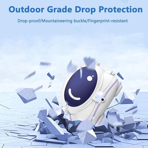 Skpy متوافق مع سماعات الأذن Bose QuietComfort II (2022) / ultra earbuds (2023) Console Console anti-fall Ahockproof Case with Carabiner Cover in Kuwait