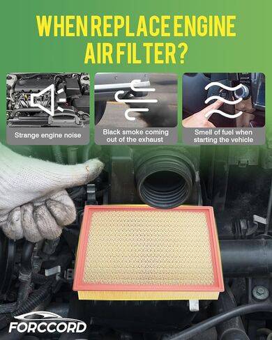 2-PACK Engine Air Filter Fits for Toyota Prius 1.8L HYBRID 2010-2015, Prius V 1.8L HYBRID 2012-2017, RAV4 2.5L HYBRID 2016-2018 Air Filter Replacement 17801-37020 Car Accessories in Kuwait