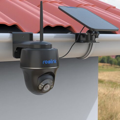 Gutter Bracket Mount for Reolink Argus PT 3MP/4MP/5MP/2K,Reolink Argus PT 4K/8MP, Reolink Go PT Ultra Camera and Solar Panel (1pack,Black) in Saudi Arabia