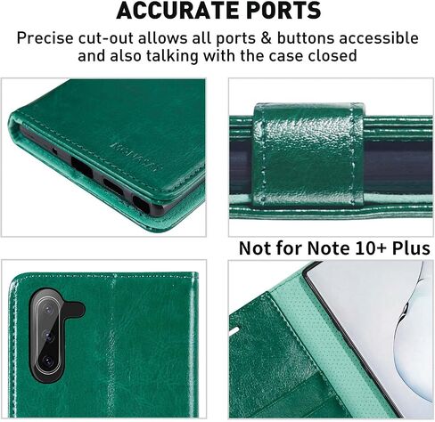 حالة محفظة Monasay متوافقة مع Galaxy Note 10 ، 6.3 بوصة ، [واقي الشاشة المضمّن] in Kuwait