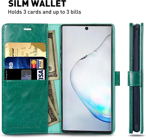 حالة محفظة Monasay متوافقة مع Galaxy Note 10 ، 6.3 بوصة ، [واقي الشاشة المضمّن] in Kuwait