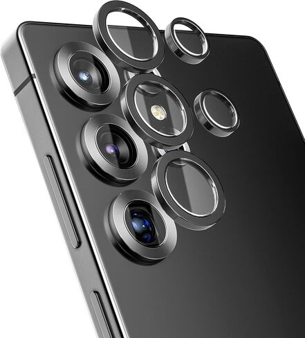 واقي عدسة الكاميرا magglass لهاتف Samsung Galaxy S24 Ultra (2024) واقي الكاميرا الخلفية من الزجاج المقسى مع أداة تثبيت سهلة (9H) in Saudi Arabia