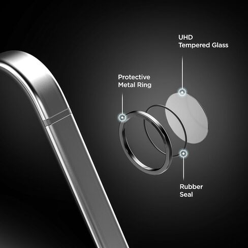 واقي عدسة الكاميرا magglass لهاتف Samsung Galaxy S24 Ultra (2024) واقي الكاميرا الخلفية من الزجاج المقسى مع أداة تثبيت سهلة (9H) in Saudi Arabia