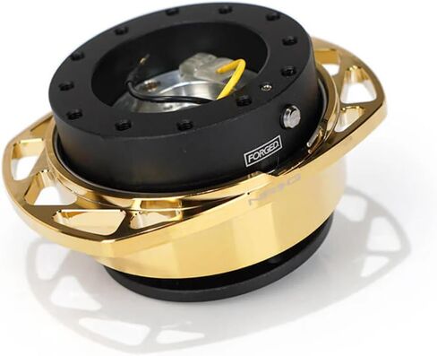 NRG Innovations NRG-SRK-257-1BK Gen 2.0 Steering Wheel Quick Release Kit Adapter, Black SFI Body/Black Cutout Ring (No Horn), 6x70mm & 6x74mm Bolt Pattern in Kuwait