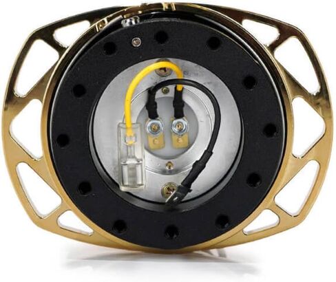 NRG Innovations NRG-SRK-257-1BK Gen 2.0 Steering Wheel Quick Release Kit Adapter, Black SFI Body/Black Cutout Ring (No Horn), 6x70mm & 6x74mm Bolt Pattern in Kuwait