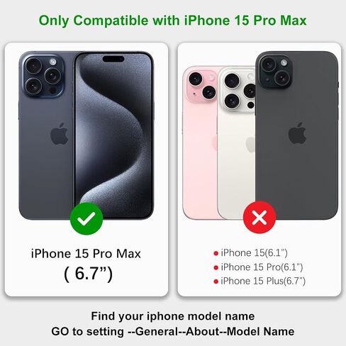 بالنسبة إلى iPhone 15 Pro Max Case Wallet مع حامل البطاقة ، بالنسبة إلى iPhone 15 Pro Max Wallet Case Gen مع حامل ، حزام معصم من الجلد المغناطيسي ، فليب فليب ، الفهد الأبيض in Kuwait
