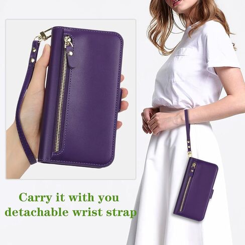 بالنسبة إلى iPhone 15 Pro Max Case Wallet مع حامل البطاقة ، بالنسبة إلى iPhone 15 Pro Max Wallet Case Gen مع حامل ، حزام معصم من الجلد المغناطيسي ، فليب فليب ، الفهد الأبيض in Kuwait