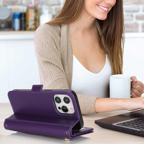 بالنسبة إلى iPhone 15 Pro Max Case Wallet مع حامل البطاقة ، بالنسبة إلى iPhone 15 Pro Max Wallet Case Gen مع حامل ، حزام معصم من الجلد المغناطيسي ، فليب فليب ، الفهد الأبيض in Kuwait