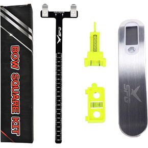 SPG Bow Square Bow Level Kit with Bow Scale, Archery Bow String Level Turning Kit and High Precision Bow Draw Weight Scale
