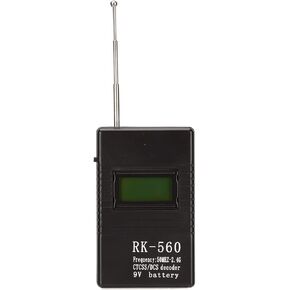 RK 560 Portable Frequency Counter Meter, Mini Radio Frequency Meter One Key Control for DCS and CTCSS testing Battery Powered