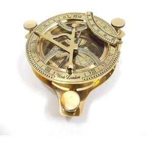 Sundial Compass Solid نحاس شمس الاتصال الهاتفي